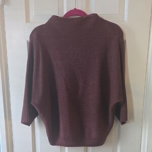 The Reset Maroon Cowl Neck Sweater